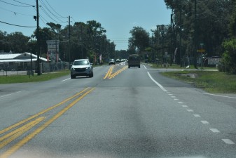 Looking east on County Road 54 at the west project limits (6.22.2026 photo)