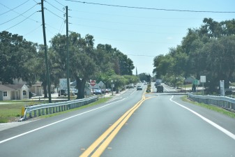 Looking east at repaved CR 54 approaching downtown (6.22.2026 photo)
