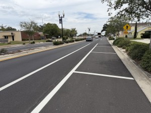 Final paving and markings on CR 54 in Zephyrhills (7-8-2026 photo)