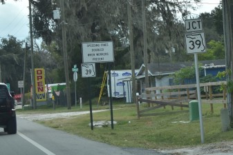 Reminder - speeding fines are doubled when workers are present in construction zones (12-9-2025 photo)