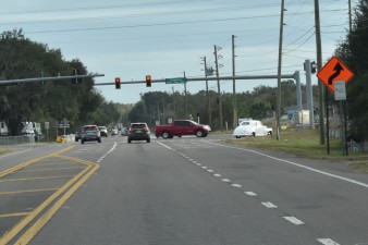 Early in the construction project on SR 39 approaching Chancey Road (12-9-2025 photo)