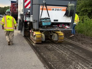 Removing old asphalt to prepare for new pavement (8-27-2026 photo)