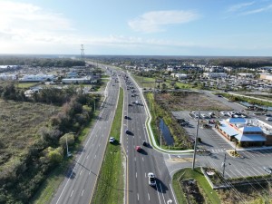 Looking west over SR 54 towards Gunn Highway (1-13-2026 photo)