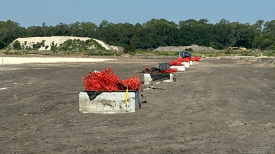 Image showing drainage structures at future I-4 truck parking facility in Hillsborough County (Photo July 2026)