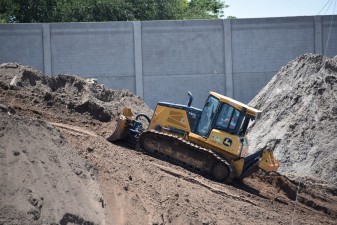Interchange ramps are being reconstructed at southbound I-275 and 54th Ave N (5-21-2026 photo)