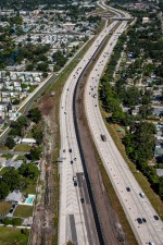 Looking north over I-275 from north of 38th Avenue N to 54th Avenue N (10-16-2025 photo)
