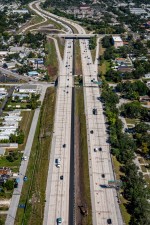 Looking north over I-275 from south of 50th Avenue N to north of 54th Avenue N (10-16-2025 photo)