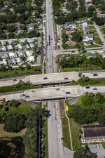 Looking west at the I-275 bridges over 62nd Avenue N (9-15-2025 photo)