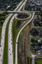 Looking south over I-275 at the 54th Avenue N interchange (9-15-2025 photo)
