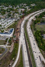 Looking north over I-275 from north of the 54th Avenue N interchange (3-17-2026 photo)