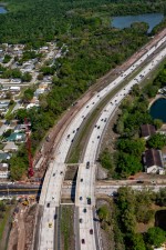 Looking north over I-275 from 62nd Avenue N (3-17-2026 photo)