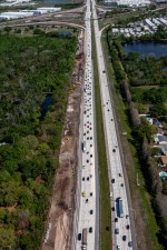 Looking north over I-275 toward the Gandy Boulevard interchange (3-17-2026 photo)