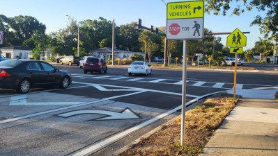 Intersection repaving of Tyrone Blvd and 5th Avenue N (April 2026 photo)
