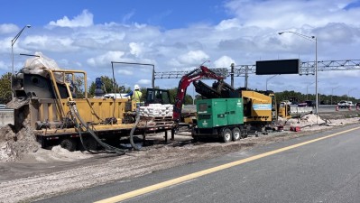 Generator powers the dewatering pumps (March 2026 photo)