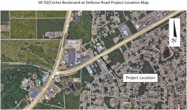 SR 50-Cortez Boulevard at Deltona Road Project Location Map