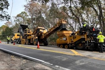 Paving on Shoal Line Boulevard (December 2024 photo)