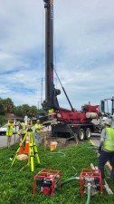 Drilling foundation location on SR 694 (Park Boulevard) at 60th Street (July 2026 Photo)