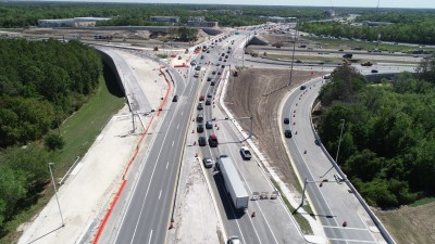 Looking east over SR 56 from west of I-75 (March 2022 photo)